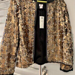 Chico's Sequin Jacket - Size 2 Large